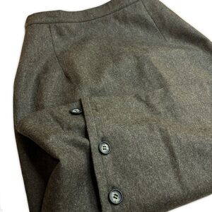 Vintage Gray Wool Pencil Skirt – Made in Spain - UK 6/38